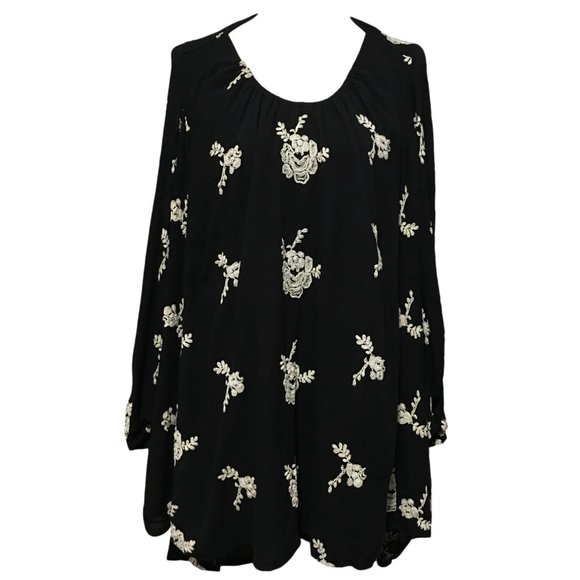 Free People Embroidered Swing Dress - Small - Picture 2 of 8